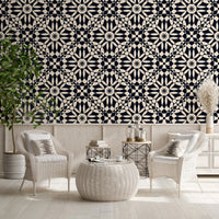 Abstract Circular Lattice Wallpaper⁠