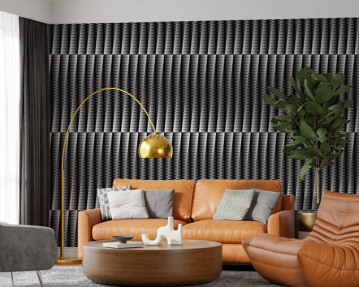 Minimalist Sharp Chevron Alignment Wallpaper⁠