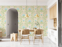 Nordic Bloom Botanical Print Wallpaper⁠