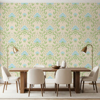 Nordic Bloom Botanical Print Wallpaper⁠