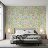 Nordic Bloom Botanical Print Wallpaper⁠