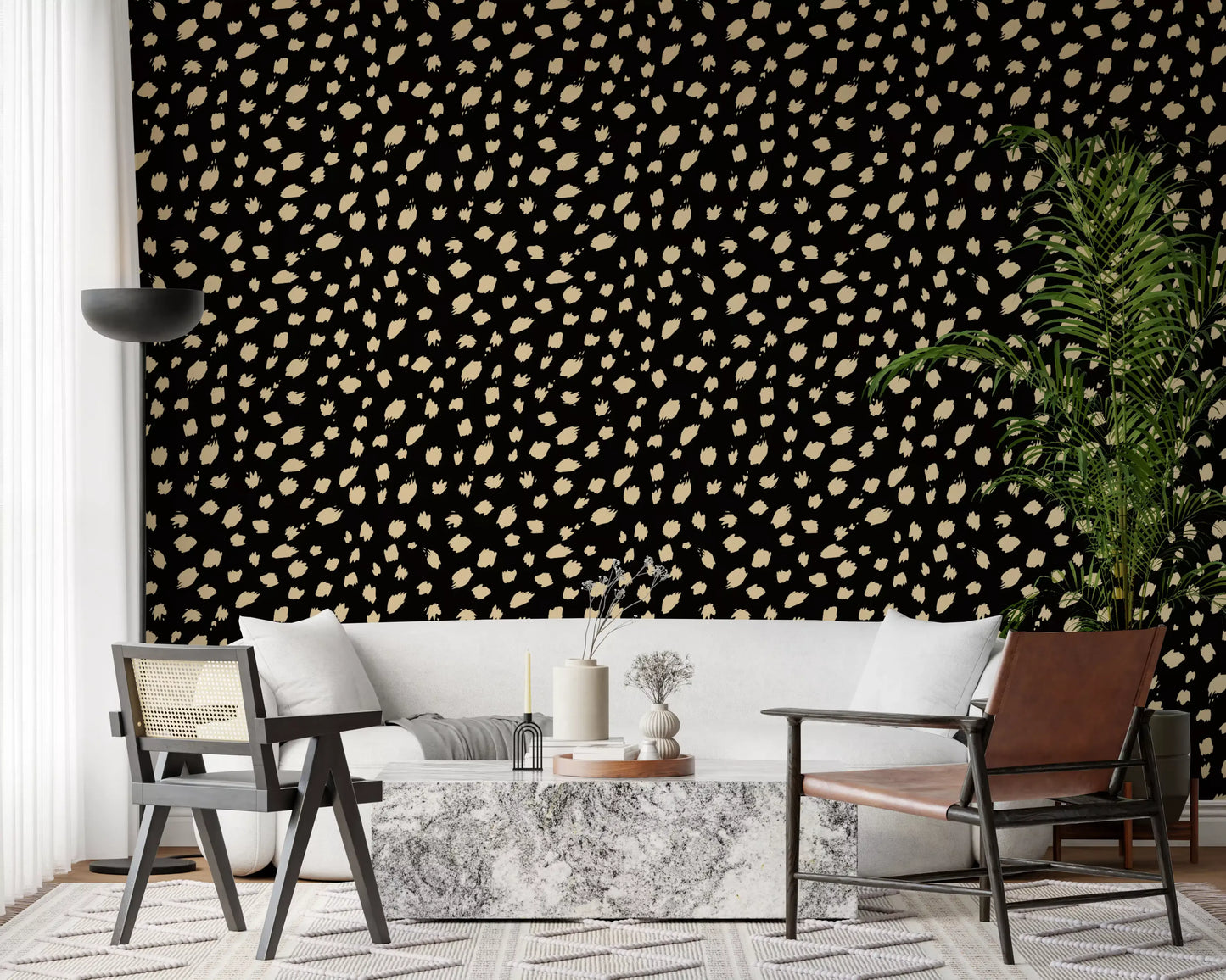 Abstract Ink Spot Pattern Wallpaper⁠