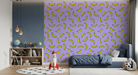 Cheerful Yellow Banana Pop Print Wallpaper⁠