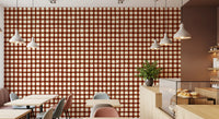 Rustic Brushstroke Check Wallpaper⁠