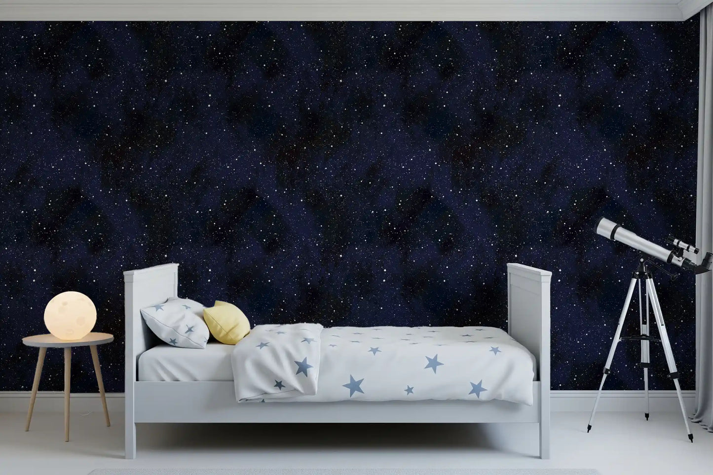 Midnight Stardust Ink Wash Wallpaper⁠