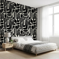 Abstract Organic Ink Shapes Wallpaper⁠