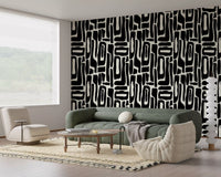 Abstract Organic Ink Shapes Wallpaper⁠