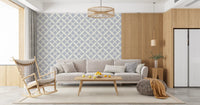 Soft Arced Tile Motif Wallpaper⁠