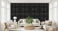 Minimalist Linear Arch Pattern Wallpaper⁠