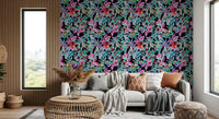 Chromatic Tropical Foliage Wallpaper⁠