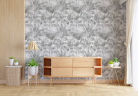 Ethereal Palm Frond Sketch Wallpaper⁠