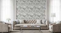Ethereal Palm Frond Sketch Wallpaper⁠