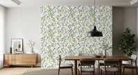 Mediterranean Citrus Grove Illustration Wallpaper⁠