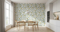 Mediterranean Citrus Grove Illustration Wallpaper⁠