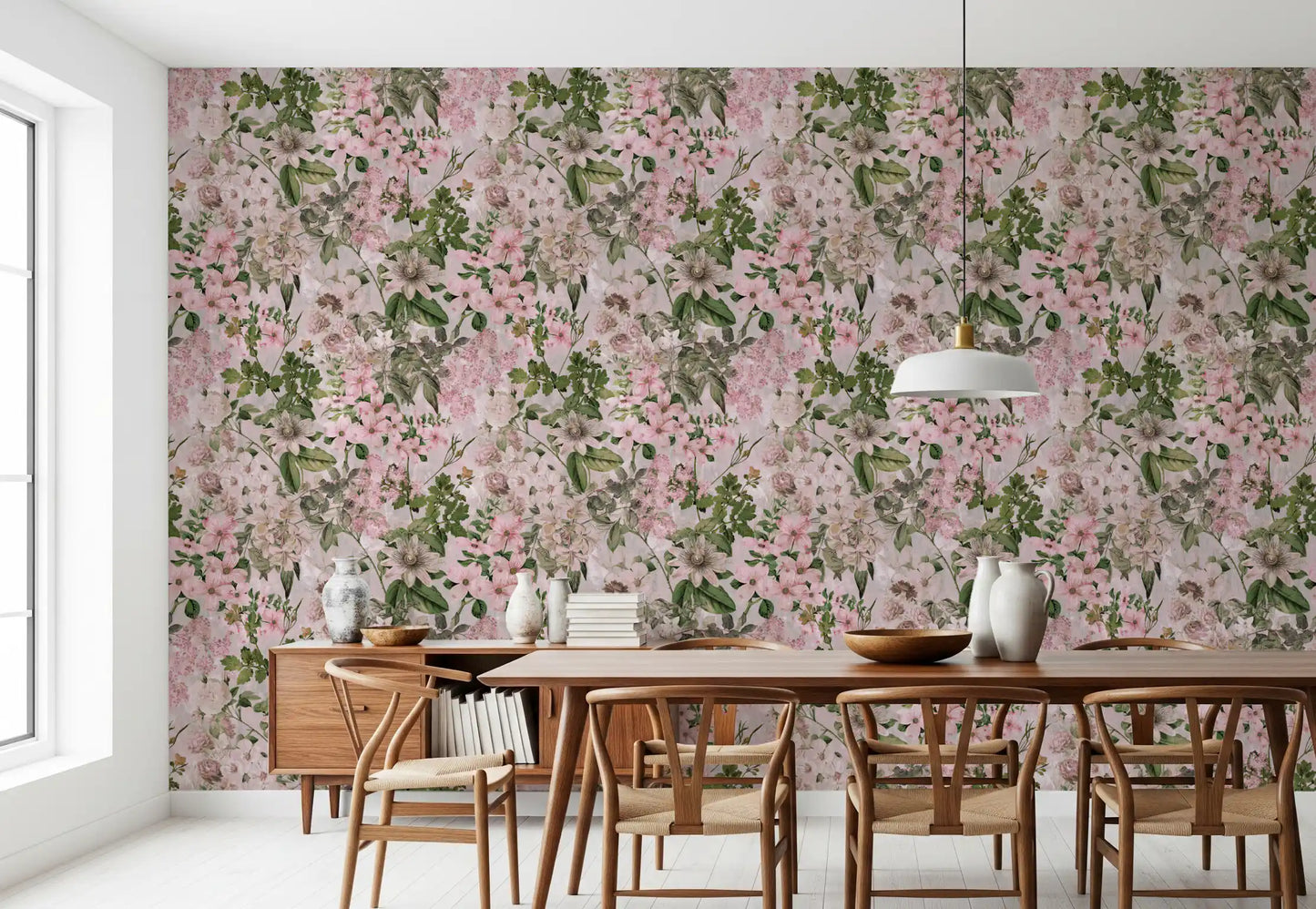 Rustic Meadow Blooms Wallpaper⁠