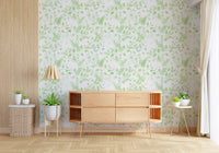 Ethereal Sage Leaf Trails Wallpaper⁠