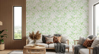Ethereal Sage Leaf Trails Wallpaper⁠