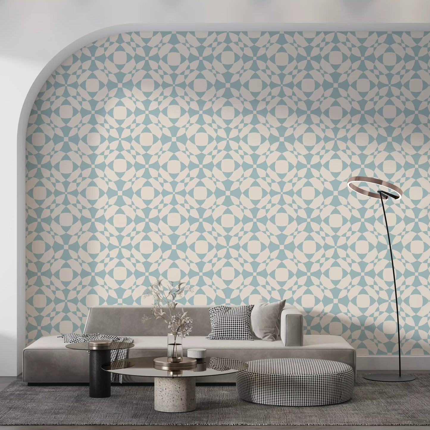 Interlocking Serenity Curves Wallpaper⁠