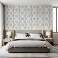 Minimalist Sunburst Radial Motif Wallpaper⁠