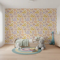 Abstract Organic Matisse Inspired Shapes Wallpaper⁠