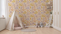 Abstract Organic Matisse Inspired Shapes Wallpaper⁠
