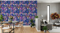 Midnight Meadow Botanical Wallpaper⁠