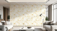 Soft Golden Foliage Silhouette Wallpaper⁠