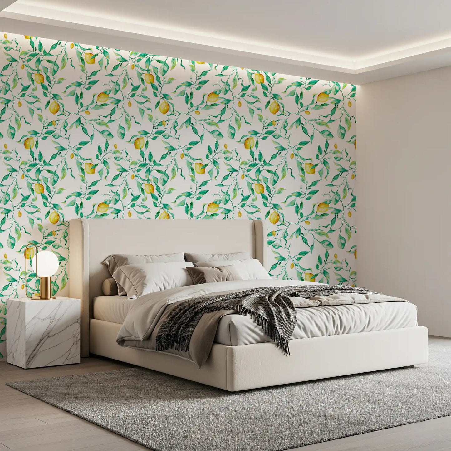 Mediterranean Citrus Grove Orchard Wallpaper⁠
