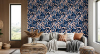 Indigo Grove Botanical Print Wallpaper⁠