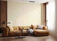 Cream and White Wavy Check Wallpaper⁠