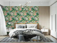 Vintage Botanical Garden Illustration Wallpaper⁠