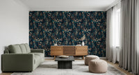 Nocturnal Meadow Pattern Wallpaper⁠