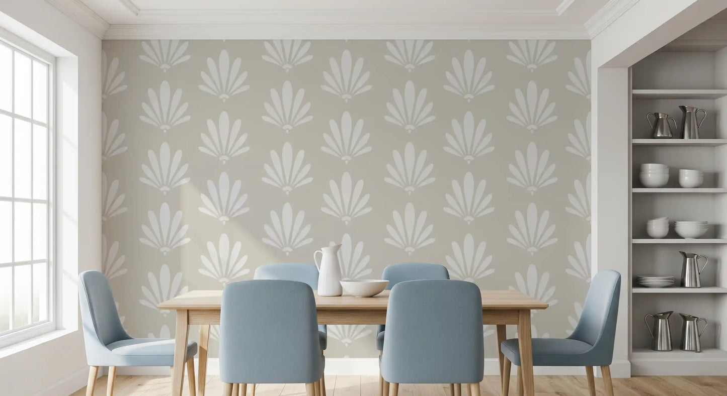 Minimalist Fan Pattern Wallpaper⁠