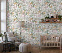 Botanical Butterfly Garden Meadow Wallpaper⁠