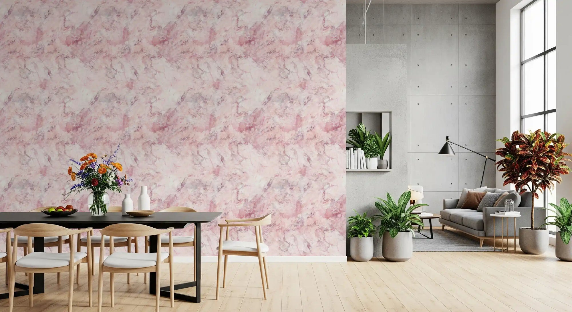 Blush Marble Stone Texture Wallpaper⁠
