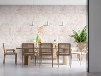 Soft Blush Marble Vein Wallpaper⁠