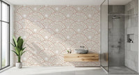 Art Deco Fan Radiating Arcs Wallpaper⁠