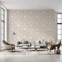 Art Deco Fan Radiating Arcs Wallpaper⁠