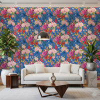 Vintage Botanical Floral Symphony Wallpaper⁠
