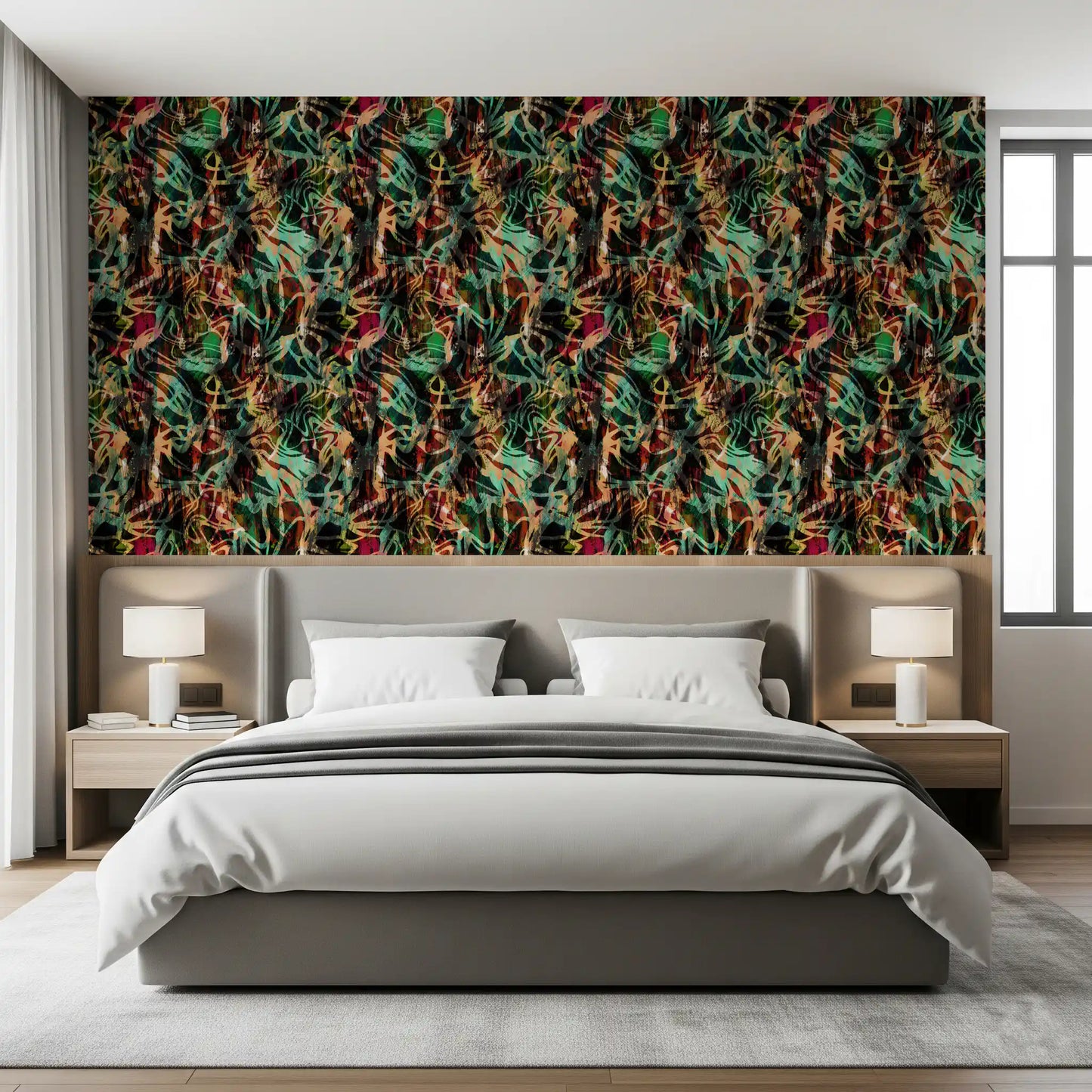 Abstract Painted Expression Wallpaper⁠
