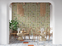 Heritage Field Flora Pistachio Wallpaper⁠