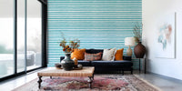 Organic Teal Stroke Texture Wallpaper⁠