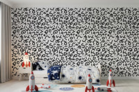 Abstract Monochrome Doodles Wallpaper⁠