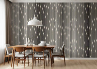 Interlocking Monochromatic Stripes Wallpaper⁠