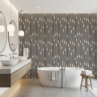Interlocking Monochromatic Stripes Wallpaper⁠