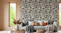 Graphic Botanical Silhouette Wallpaper⁠