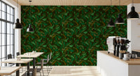 Fluid Camo Texture in Earth Tones Wallpaper⁠