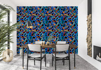 Interwoven Retro Curves Wallpaper⁠