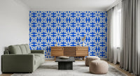 Azure Petal Geometry Wallpaper⁠