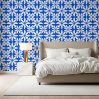 Azure Petal Geometry Wallpaper⁠